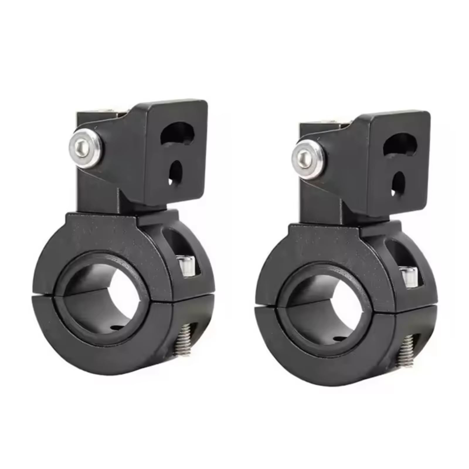 Kangboz One Color Motorbike Lights Brackets Universal Motorcycle Headlight Spotlight Mount Bracket Adjustable Fog Light Auxiliary Lamp Bumper Clamps Holder Accessories