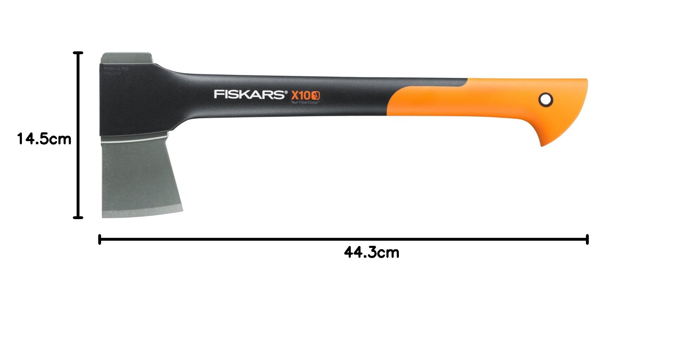 Fiskars - X10, Ascia universale, lunghezza: 44 cm