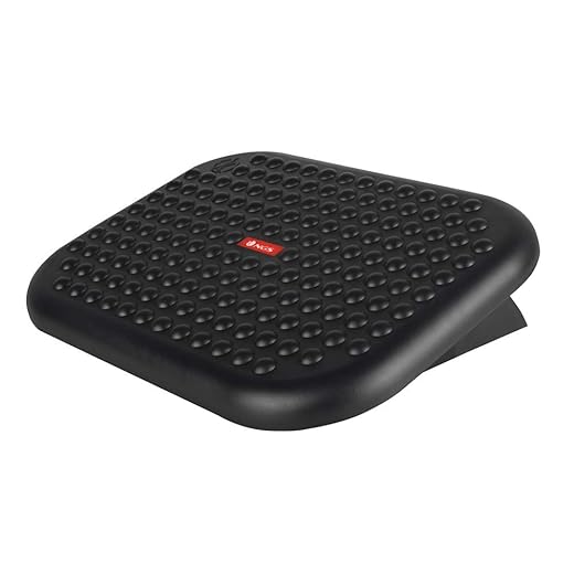 NGS FOOTNEST - Ergonomic Footrest, Adjustable Height Footrest, Desk Leg Support with 0-15º Tilt and Non-Slip Base