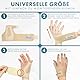 Actesso Neopren Daumenbandage – Daumenschiene in Einheitsgröße zur Linderung bei De Quervain, Sehnenscheidenentzündung, Arthrose, Schnappdaumen, Verstauchungen (Rechts, Händer, Beige)
