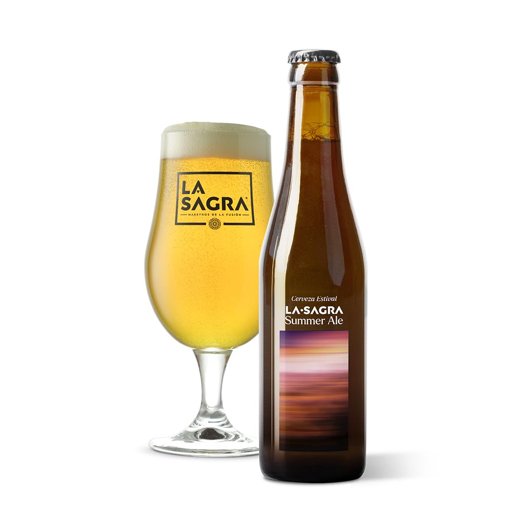 La Sagra Summer Ale. 4,4% Vol., Caja con 24 botellas de 33 cl, Total 7920 ml