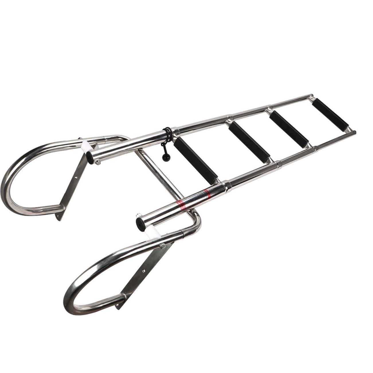 Snapklik.com : Pontoon Boat Ladder, Stainless Steel Folding Telescoping ...