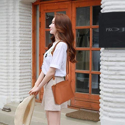 Bolsa de mão DYNWAVE, 4 peças, feminino, 4 em 1, casual, impermeável, para viagem, porta-moedas, con