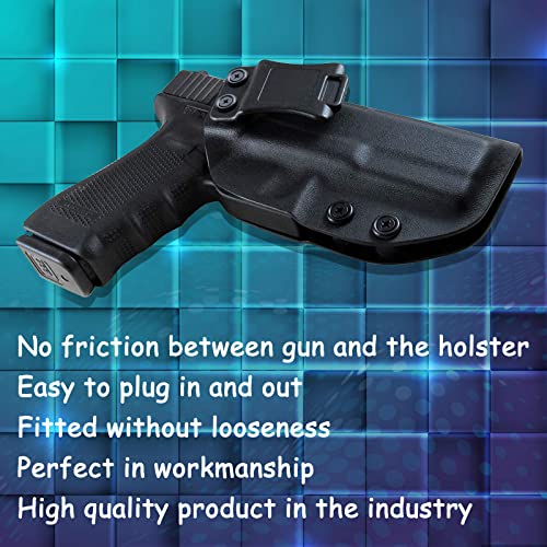 Nikishap Holster, Custom Fit Iwb Kydex Holster For Glock 17/22/31 (Gen 1-5, 3-4) - Adjustable Cant And Retention - Concealed Carry - Mag-Button Protection - Durable And Secure #TOP1