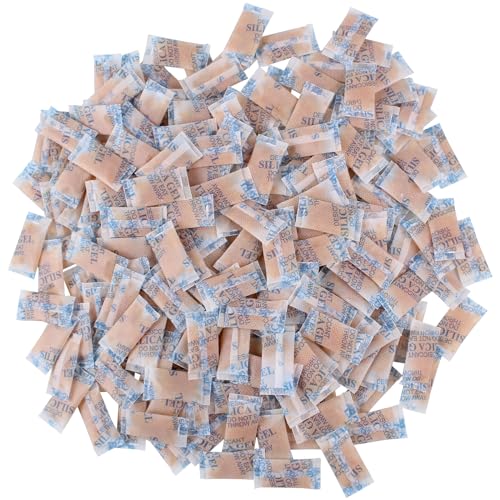 1 g x 200 Packs Colore Arancione Gel di Silice Essiccante,Deumidificante Assorbitore,per Proteggere Vestiti Libri Prodotti Elettronici,Tasso di Assorbimento Dell'umidità Fino al 30% (2 cm x 4 cm
