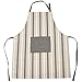 Viste tu hogar Delantal de Cocina, con Bolsillo Delantero y Cinta Ajustable, Ideal para Cocinar, para Hombres y Mujeres, en Color Gris.