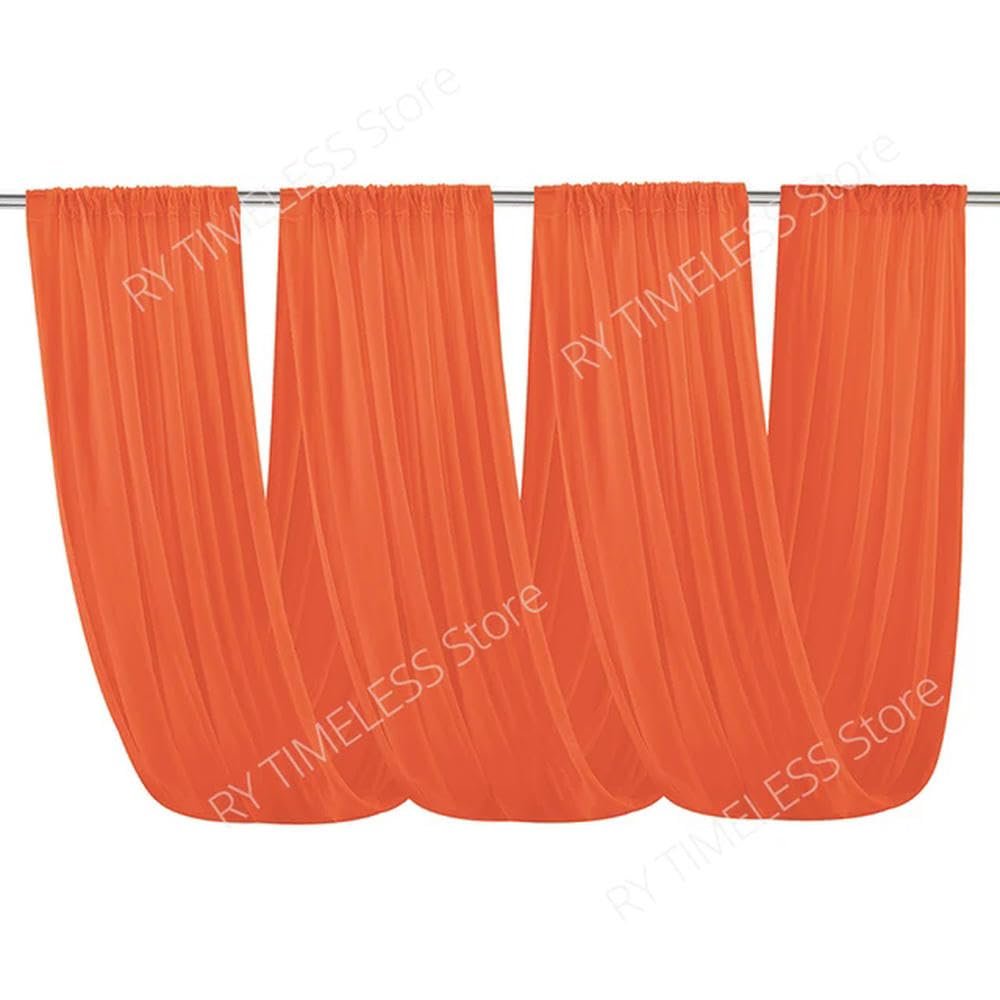 PLQWMR Wedding Ceiling Decor - Chiffon Tulle Draping Fabric for Ceremony and Reception, Sheer Ceiling Drapes for Elegant Party and Event Decoration