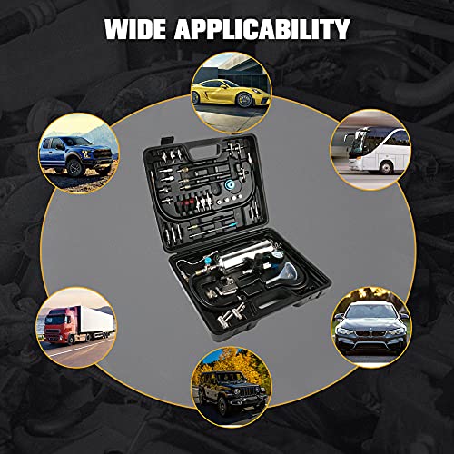 Fuel Injector Cleaner Tool Car Fuel System Cleaner Kit Portable Non-Dismantle Cleaning Tools Fuel Injector Tester 600Ml 140Psi Injector Cleaning Machine(Without Liquid) #TOP4