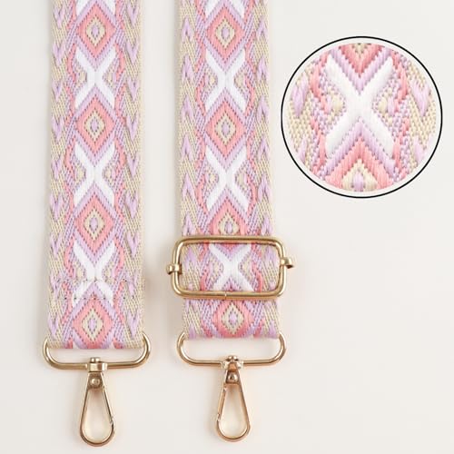 Image of Adjustable Replacement Shoulder Strap Luggage Straps Belt Crossbody Canvas Bag Handbag Purse Strap for Women (P-Style 15)