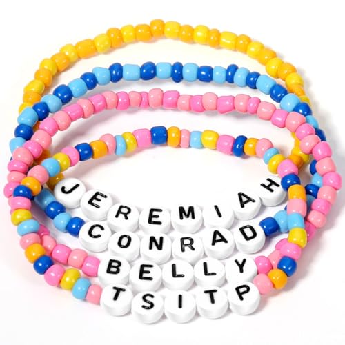 AICase for The Summer I Turned Pretty Inspired Bracelets Set Merch Stuff, for TSITP Beaded Friendship Bracelet Unique Cute Gifts Merchandise for Fans Birthday Christmas stocking stufers