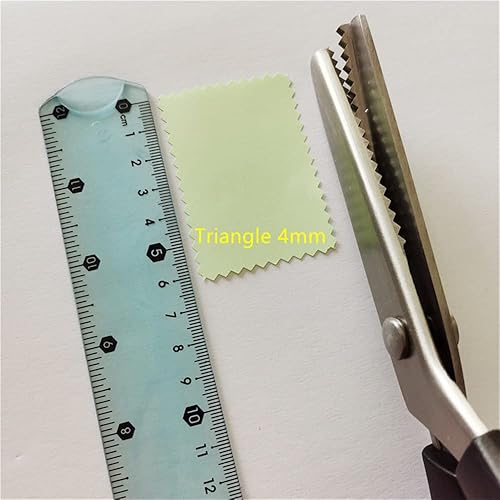 Miniatura 2 de 11 tamaños de tijeras de pintar de 2 a 0.709 in, tijeras de costura de acero inoxidable, cuchillas dentadas y festoneadas, herramienta profesional