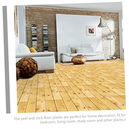 Autocollants Sol PVC Grain de Planches : Solution Décoration de Sol Amovible - 4