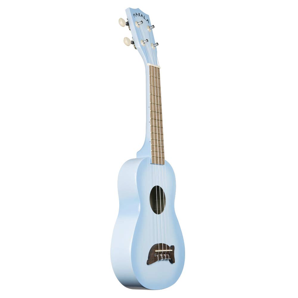 Kala Light Blue Burst Dolphin Makala Soprano Ukulele - MK-SD/LBLBURST Bundle with a Tuner and Polishing Cloth - Image 3