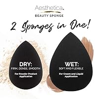 Aesthetica Beauty Sponge Blender, Latex Free & Vegan Makeup Sponge Blender — image 3