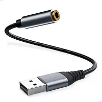 Placa De Som Usb P3 Fone Microfone 3.5mm Externa Pc Notebook Aux TRRS Conector Estéreo Adaptador de fone de ouvido Microfone Headset