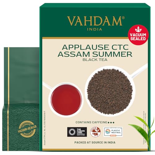 VAHDAM CTC Black Tea Loose Leaf(12oz|170+ Servings) Pure Assam Tea Leaves