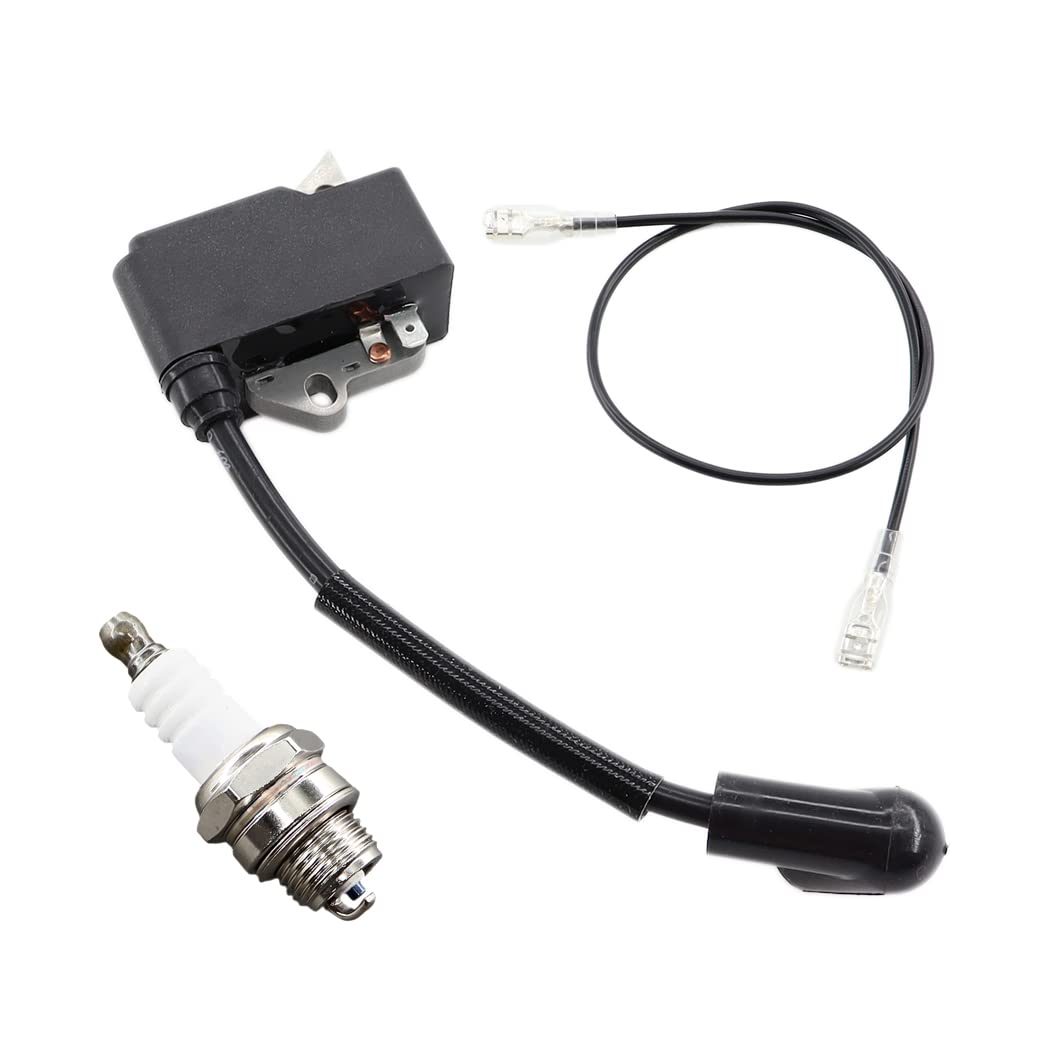 MCHNIC Bobina de encendido con bujía para soplador de hojas Husqvarna 125B 125BVX 125BX 545108101