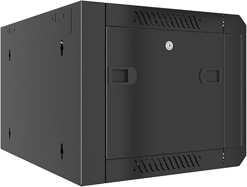 Miniatura 7 de Sysracks Rack para servidores - Montaje en Pared, Negro, 6U, 18" Profundidad, Compatible con Servidor, Metal