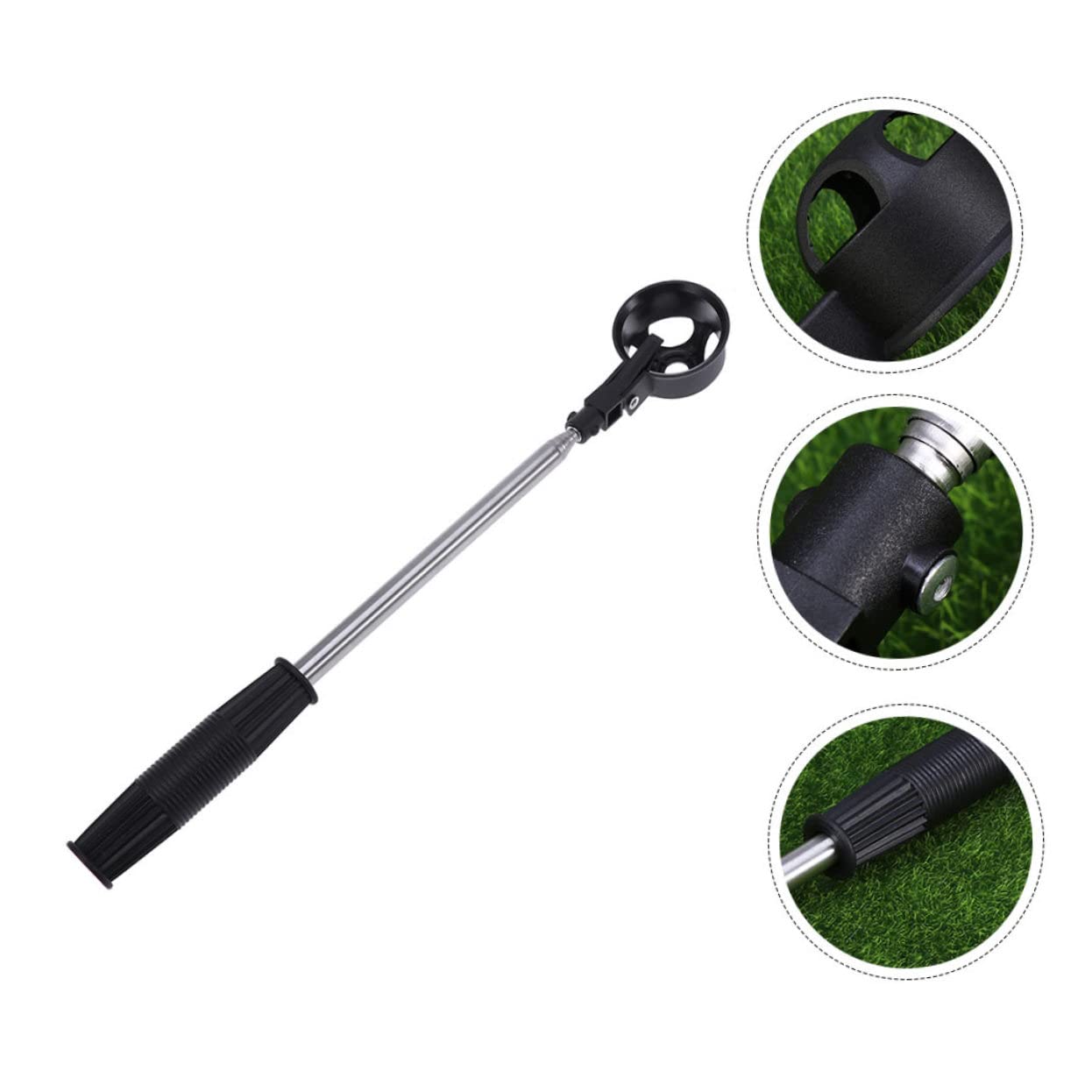 Gogogmee Ball Retriever Scoop Professional Picker High Reliability Comfortable Grip Space-Saving Color Random