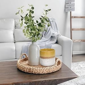 Ceramic Jar Candles, Soy Candles for Home Unscented, Decorative Candles Gift for Birthday, Party Holiday, Farmhouse Candle for Men and Women Holiday (20oz) Ceramic Jar Candles Soy Candles for Home Unscented Decorative Candles Gift for Birthday Party Holiday Farmhouse Candle for Men and Women Holiday 20oz