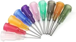 0.5 inch Unsterilized Synthetical Dispensing Needle with Blunt Tip Luer Lock - 10 Different Sizes，50 PCS