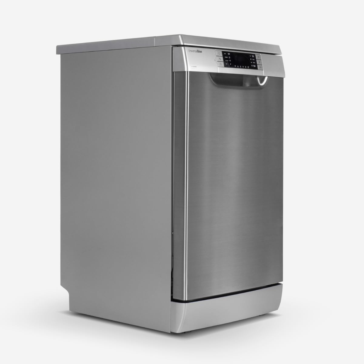 UNIVERSALBLUE Lavavajillas Acero Inoxidable 45 cm | Lavaplatos Inox Programable Libre Instalación con 8 Programas | Máquina de Lavado con Inicio Diferido | Silencioso | ENVIO + SUBIDA A PLANTA GRATIS