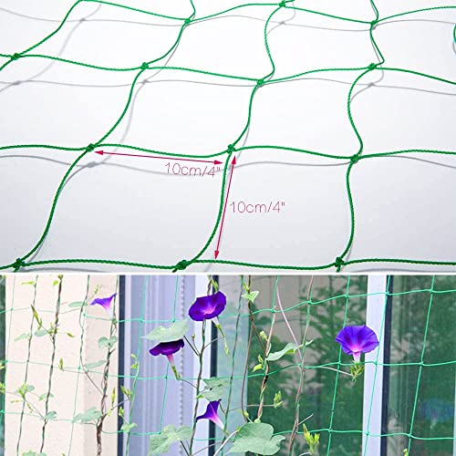 Trellis Netting For Climbing Plants,5.9Ft X 11.8Ft,Heavy Duty Garden Trellis Netting,Versatile Soft And Pliable Green Mesh Netting For Beans,Cucumbers,Tomatoes,Vining Veggies Climbing Vining Plants #TOP1