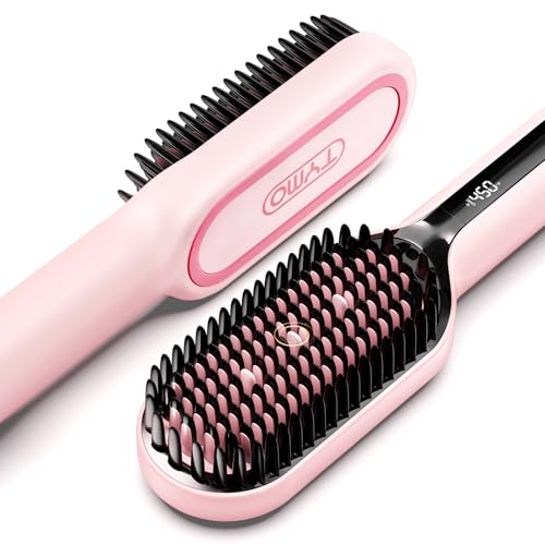TYMO Brosse Lissante Ionique Cheveux - TYMO Ionic Plus Lisser Cheveux Professionnel, Coiffage...