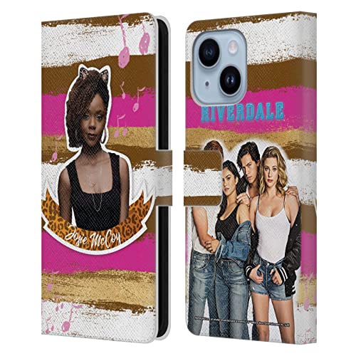 Étui portefeuille en cuir iPhone 14 Plus Riverdale Josie Mccoy