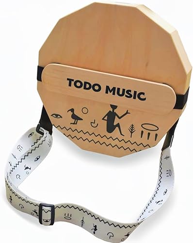 TODO Caja de cajón de viaje, tambor de mano plana, instrumento portátil de percusión de madera de abedul con cuerdas ajustables, bolsa de transporte