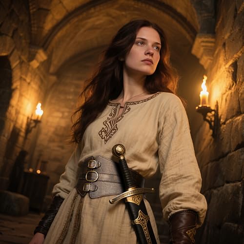 L'VOW Women's Viking Leather Corset Belt - Renaissance Cinch Belt for Halloween Medieval Daily Wear3