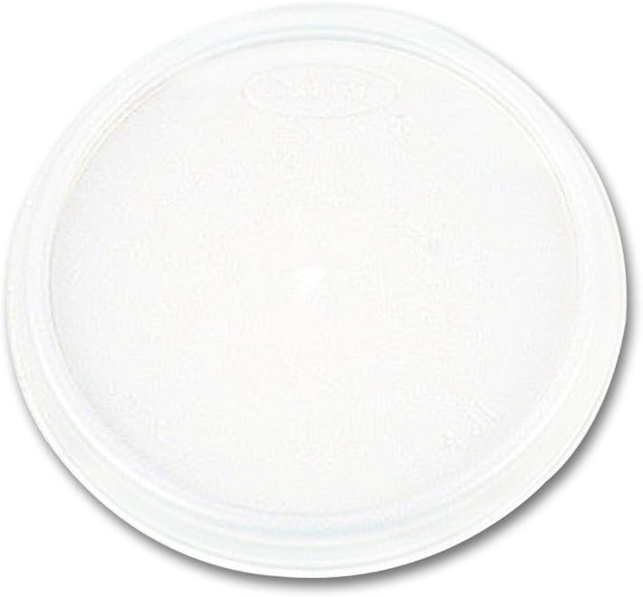 DART 32JL Plastic Lids Fits 32oz Foam Cups Vented White 500/Carton Health & Household