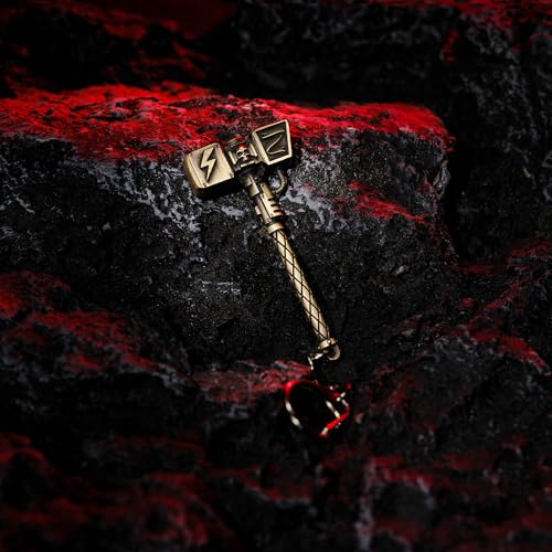 Image of Starforged Warhammer 40000 Thunderhammer & Thunderhead KeyChain Space Marines Astartes WH40 Jewelry