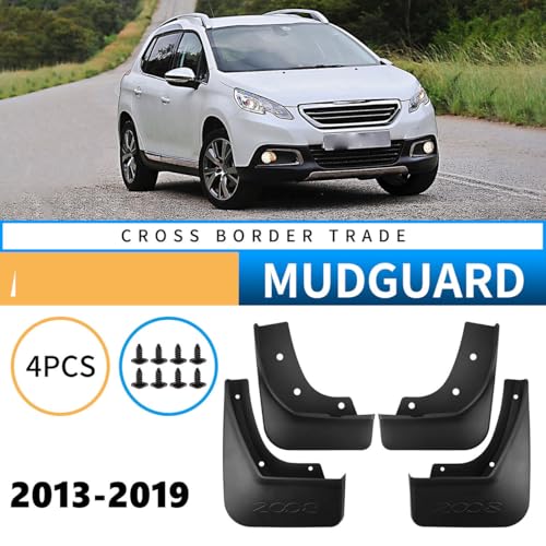 Salpicaduras de vehículos con protección resistente al impacto para Peugeot 2008 5