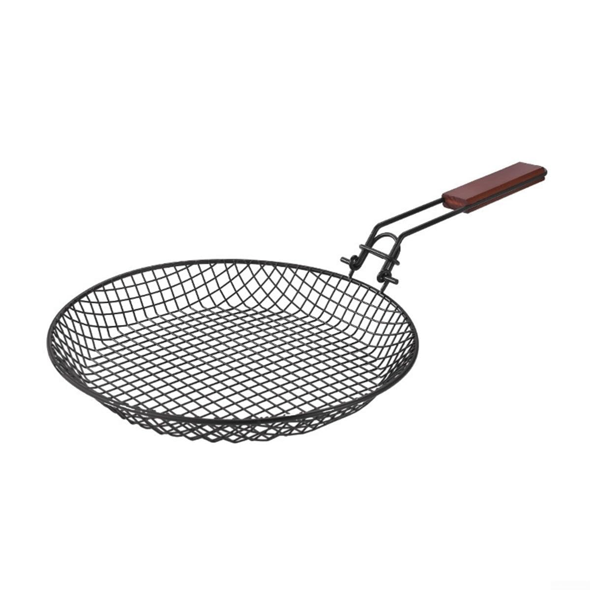 Stainless Steel Foldable Grill Basket Designed for Fish Vegetables Chicken Shrimp Steak Grilling on Outdoor Grills