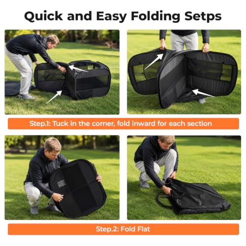 Image of 2-in-1 Dog Playpen, Portable Cat Playpen, No Assembly