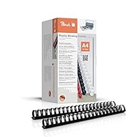 Peach Plastikbinderücken A4-28mm - 270 Blatt - 50 Stück - schwarz - PB428-02