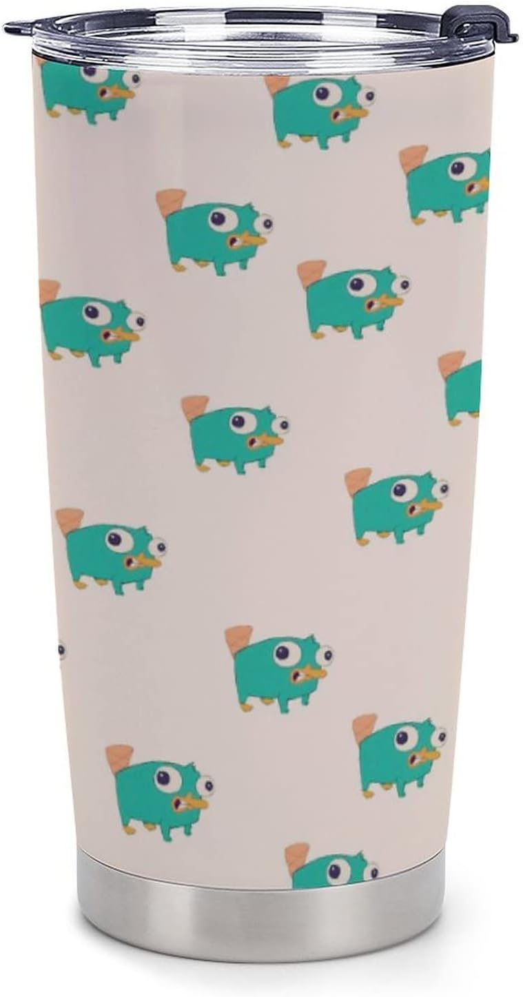 Amazon フィニアスとファーブ カモノハシペリー マグカップ コーヒーカップ コンビニカップ 600ml 保冷 保温 ステンレス製