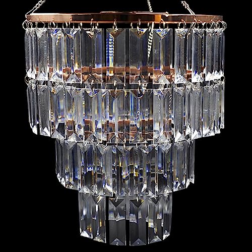 Sunli House SD-252801 Modern Chandelier Shade, Faux Chandeliers Light Fixture Pendant Ceiling Lampshade For Girls Bedroom, W9.84 X H11  thumb #5