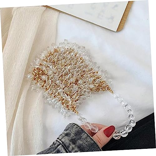 Bolso Tote con cadena de perlas para niñas miniatura 3