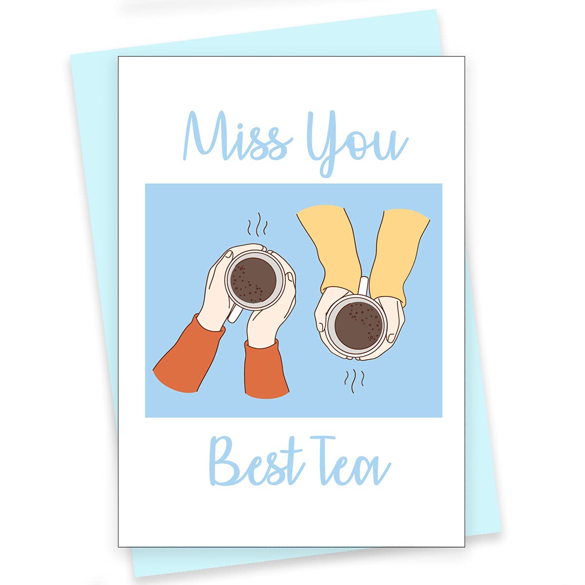 Rack Jack Friendship's Day Funny Greeting Card with Envelope for Gifting Best Friends Blank Space Inside to Write Message and Best Wishes - Best Tea