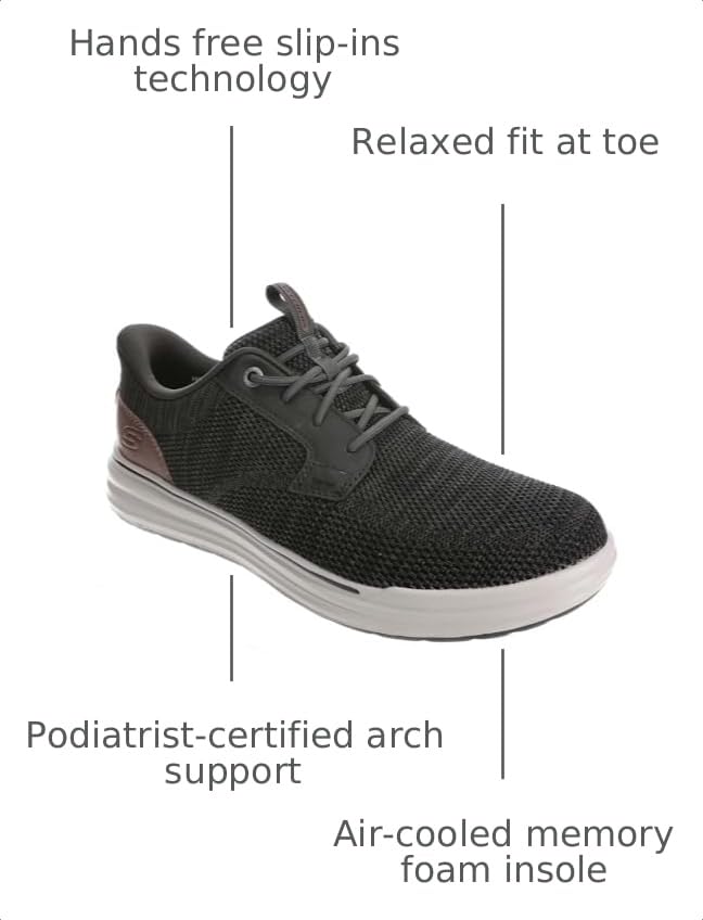 Image of Skechers Men's Sterling Ramone Low Profile Bungee Lace Slip-ins