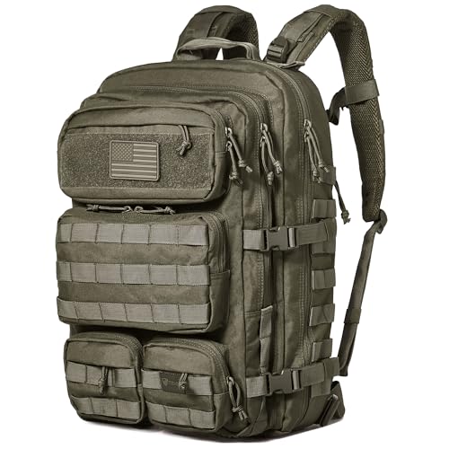 Falko Tactical Backpack for Men and Women 50L Backpack 2.4x Stronger Large Military Molle Rucksack, Bugout Backpack Outdoors