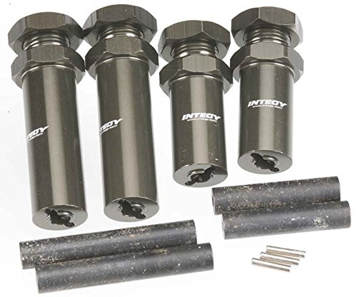 Integy RC Upgrades for Traxxas 2WD, Extended Wheel Hub 17mm Hex for Traxxas 1/10 Stampede 2WD, Rustler 2WD, Bandit