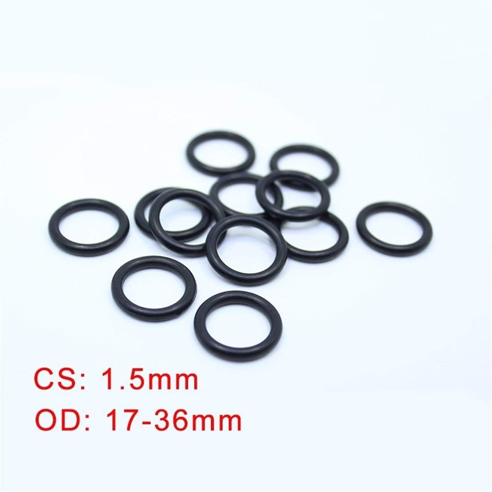 O-Ringe CS 1.5mm 50pcs NBR-Kautschuk O Ring OD 37/38 / 39/40/41/42/60/65 / 70x1.5mm ORing Nitril Gasket Dichtungsdicke 1,5mm ORing JIYAMI'EN EL (Size : OD60x1.5mm)