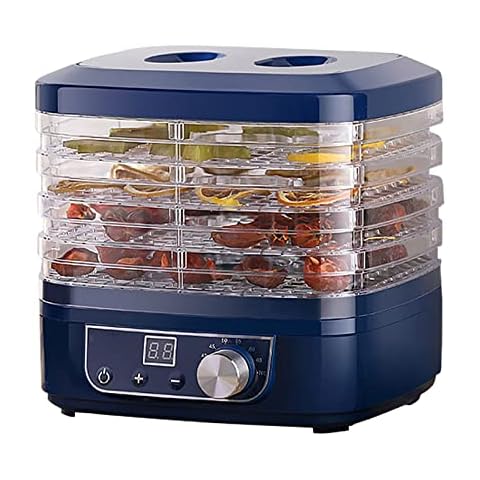 ZQJKL Dehydrator Food Dryer Small Fruit and Vegetables Dryer with Adjustable Temperature for Fruit Vegetables Meat Pet Treats, Healthy Snacks Cover