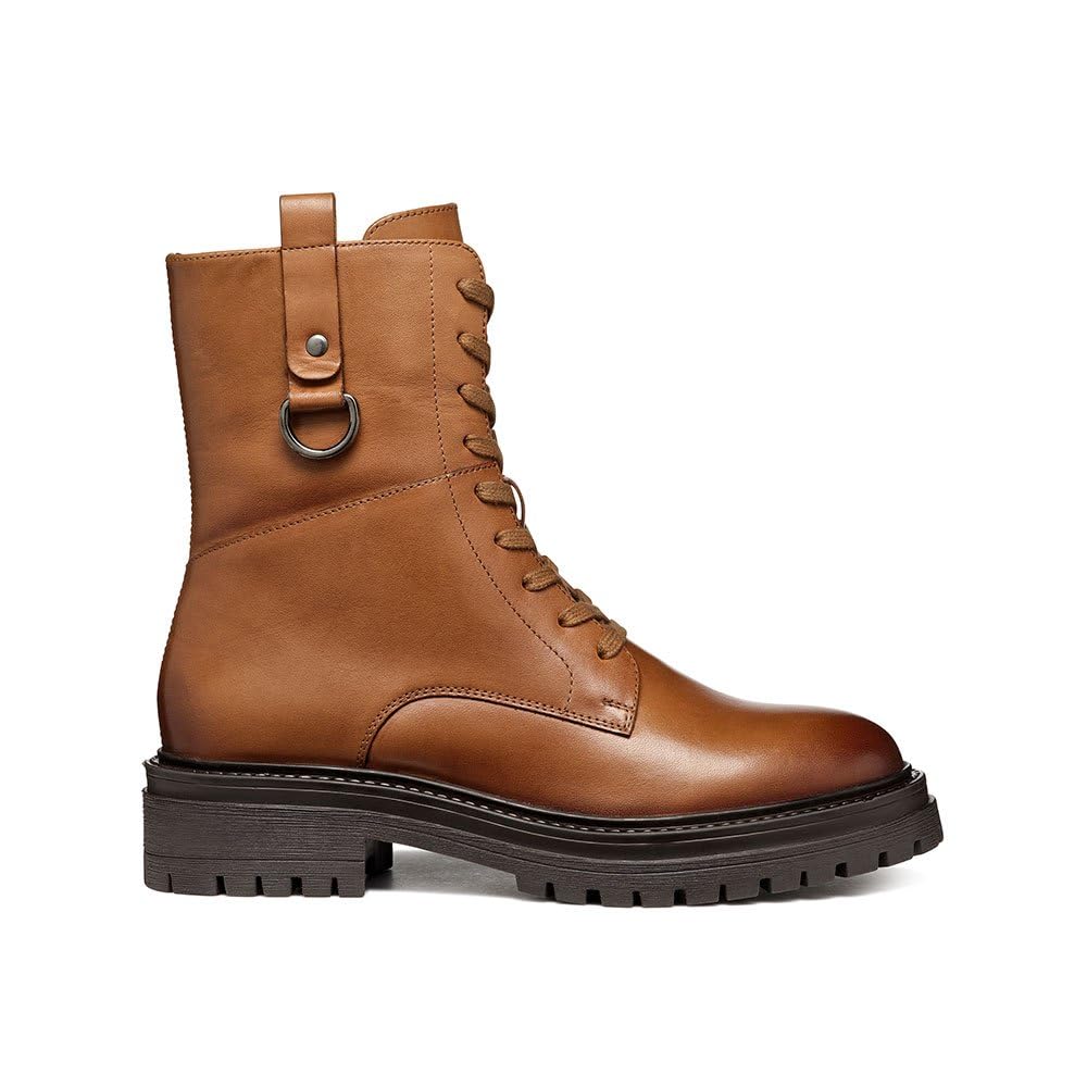 Geox Women's D Iridea BAnkle Boot, Cognac, 7 UK