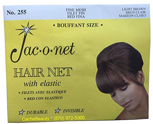 Exclusive Discount 90% Price Hair Net Jac-O-Net Tiny Mesh Bouffant/Large Size, Light Brown,1 Net Per Pack [Pack of 12]