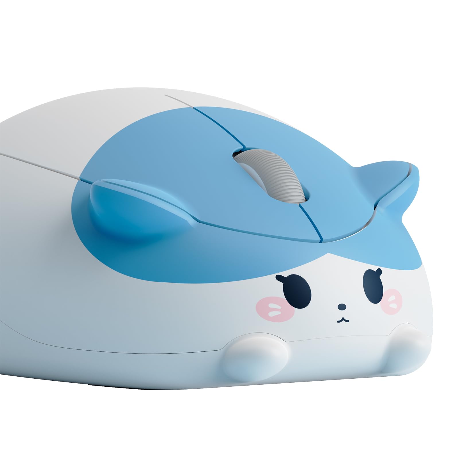 Akko Wireless Gaming Mouse Blue and White Cat 2.4G GHz with a USB Receiver, Cute Optical Cordless Cartoon Mice for Computer/Laptop/Desktop/PC Compatible with Mac/Win