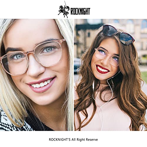 Image of ROCKNIGHT blue light glasses for women anti eyestrain headache,2 pack for computer gaiming tv and phones